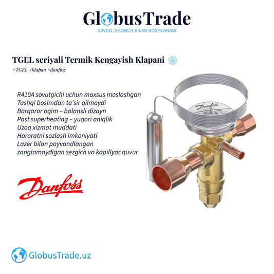 Danfoss TGEL seriyali Termik Kengayish Klapani