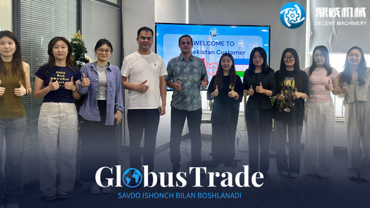 Globus Trade kompaniyasi Decent Machinery zavodiga tashrif buyurdi – Hamkorlik yo‘lida muhim qadam!