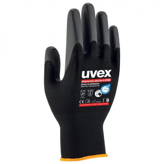 Монтажные перчатки uvex phynomic airLite A ESD