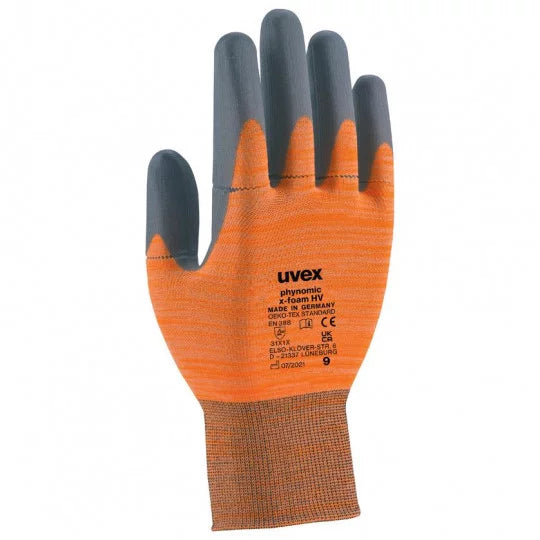 Защитные перчатки uvex phynomic x-foam HV