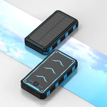 Portable Solar Power Bank 10000mAh with Flashlight