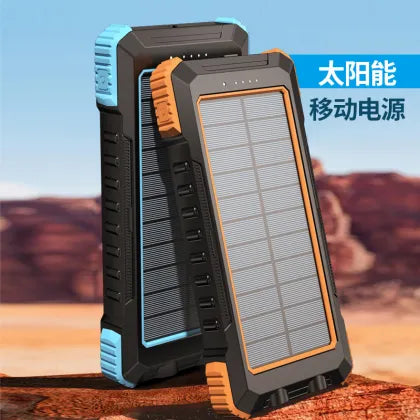 Solar Power Bank 10000mAh with Flashlight