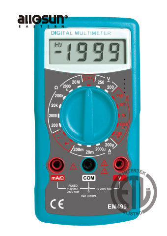 Маркировка ETL, ЦИФРОВОЙ МУЛЬТИМЕТР Модель: EM495