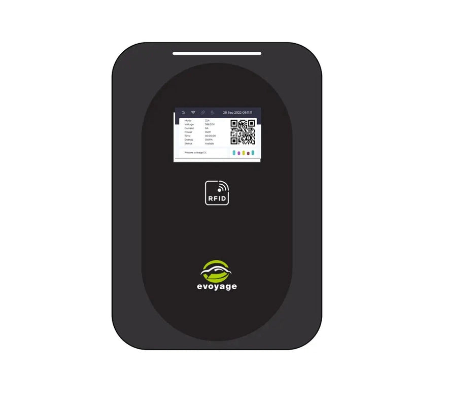 Wallbox EVSE zaryadlash stansiyasi 2-toifa 22 kVt 32a 3 fazali WIFI 4G APP Wallbox DLB bilan