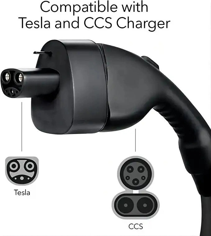DC EV адаптер CCS1 для Tesla DC адаптер для быстрой зарядки Tesla преобразователь AC DC All In One 80A/250A