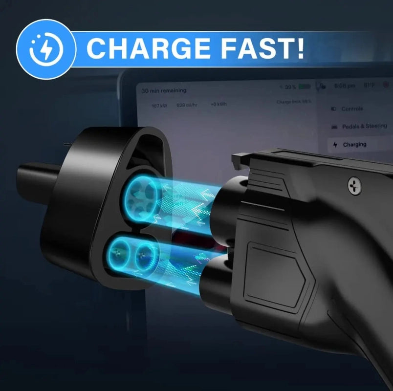 DC EV адаптер CCS1 для Tesla DC адаптер для быстрой зарядки Tesla преобразователь AC DC All In One 80A/250A