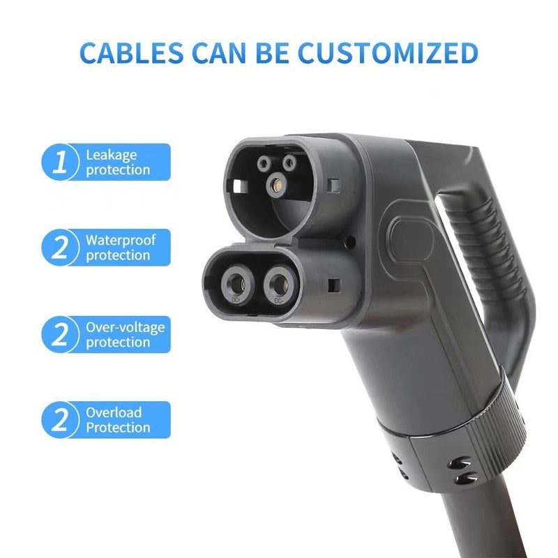 CCS Combo 2 Plug с кабелем 5 м кабель для зарядки электромобиля 150A 200A 250A 300A DC Fast EV Charger CCS2 EV connector
