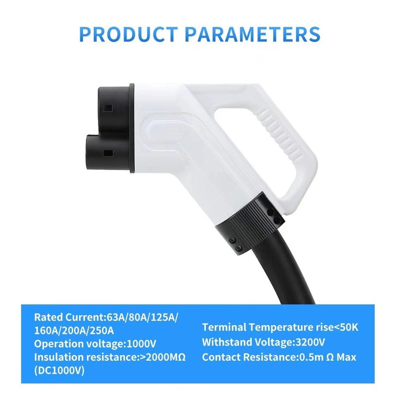 Быстрая зарядная станция постоянного тока для электромобилей Combo 2 EV Plug CCS2 EV connector 80A 120A 150A 200A 250A300A DC EV Charge Gun Cable