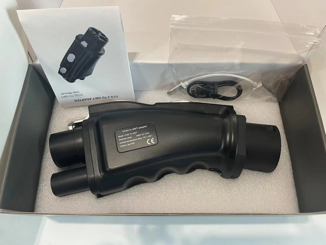 Адаптер CCS2 - GBT для зарядки китайских электромобилей на станции быстрой зарядки электромобилей постоянного тока с разъемом Combo 2 CCS2 EV