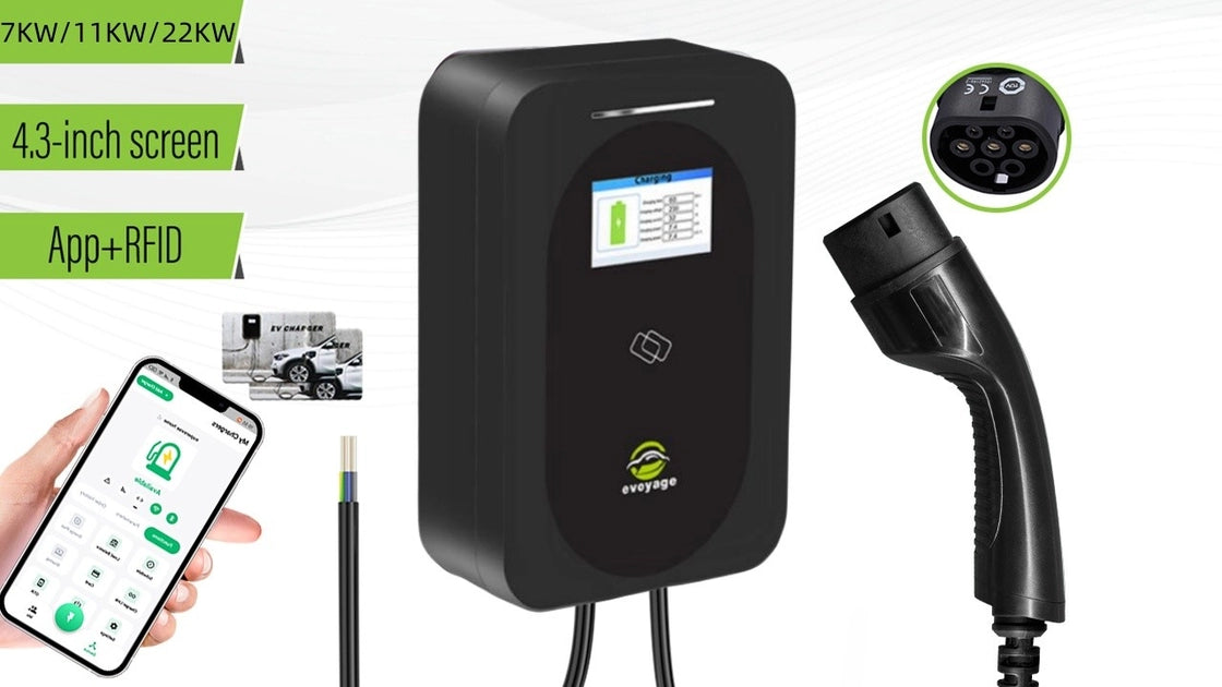 16A / 32A Wallbox Home EV zaryadlash stansiyasi 22KW 11KW 7KW 1/3 Fazali IEC 62196-2 vilkasi