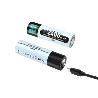 Rechargeable Lithium AA Battery 2400mWh