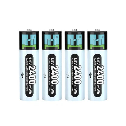 Rechargeable Lithium AA Battery 2400mWh