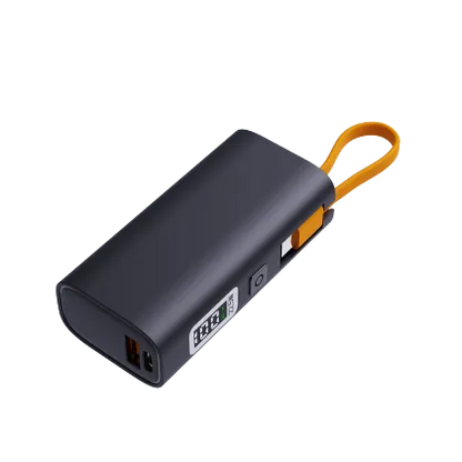 Mini 10000mAh Small Power Bank With Cables