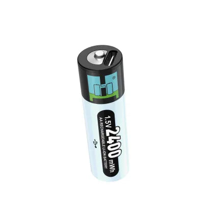 Rechargeable Lithium AA Battery 2400mWh