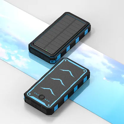 Portable Solar Power Bank 10000mAh with Flashlight