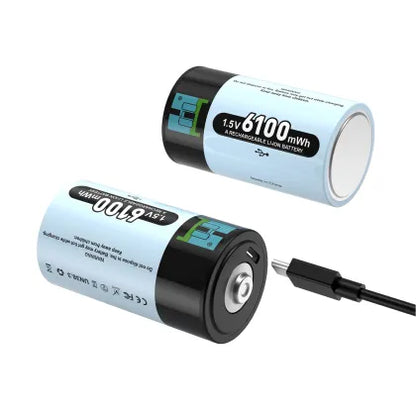 Rechargeable Lithium D Battery 6100mWh