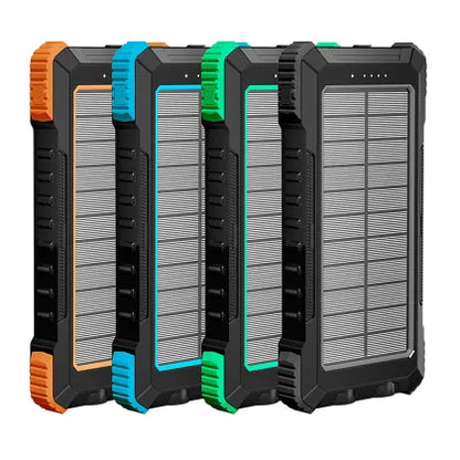 Solar Power Bank 10000mAh with Flashlight