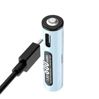 Rechargeable Lithium AAA Battery 600mWh