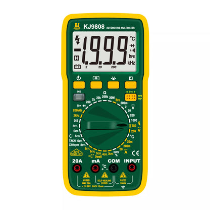 KJ9808 qo'lda diapazonli avtomobil multimetri