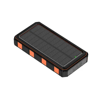 Portable Solar Power Bank 10000mAh with Flashlight