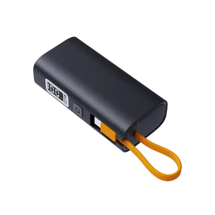 Mini 10000mAh Small Power Bank With Cables