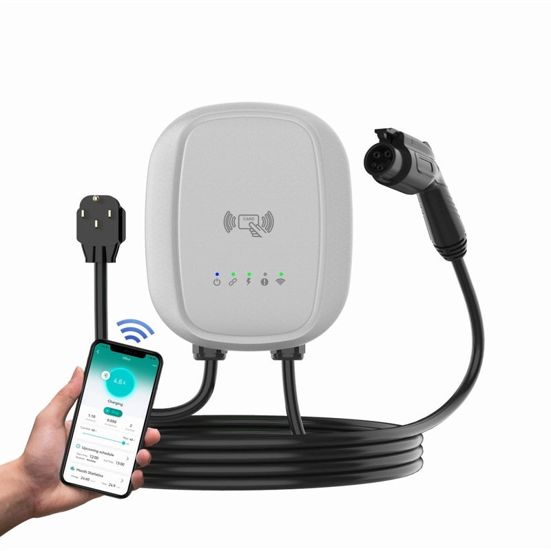 Портативное зарядное устройство EVSE EV 16A 32A переменного тока Wallbox 3.5KW 7KW зарядное устройство для электромобиля