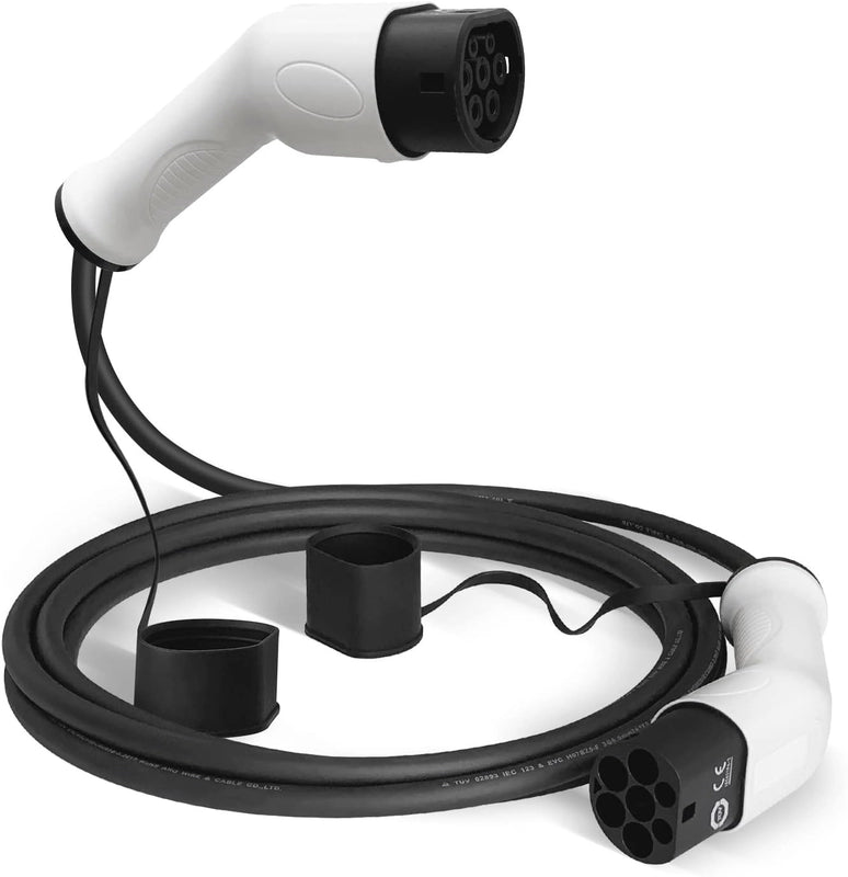 Кабель для зарядки электромобиля Type 2 в Type 2 Mode 3 1/3 фазы 3,6 кВт 7 кВт 11 кВт 22 кВт