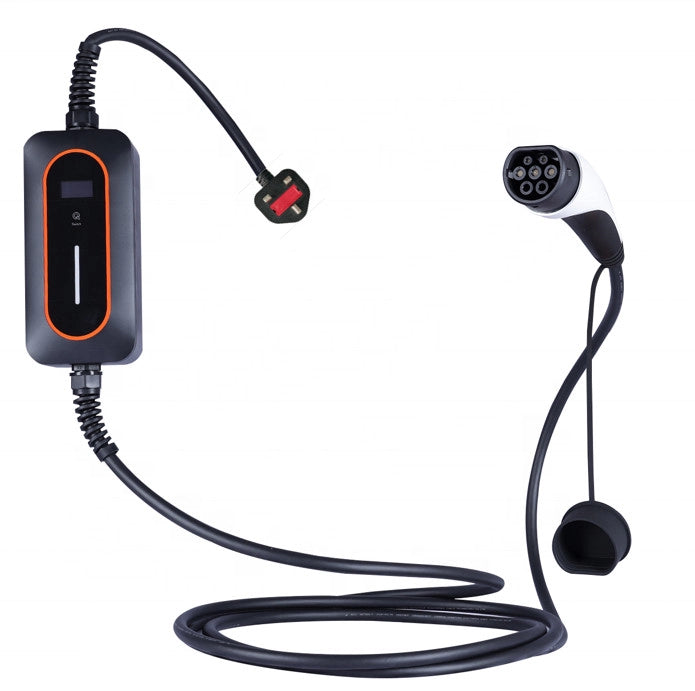 Портативное зарядное устройство для электромобиля 10A IEC 62196-2 Type 2 3,6 кВт с вилкой UK и кабелем для зарядки длиной 5 м
