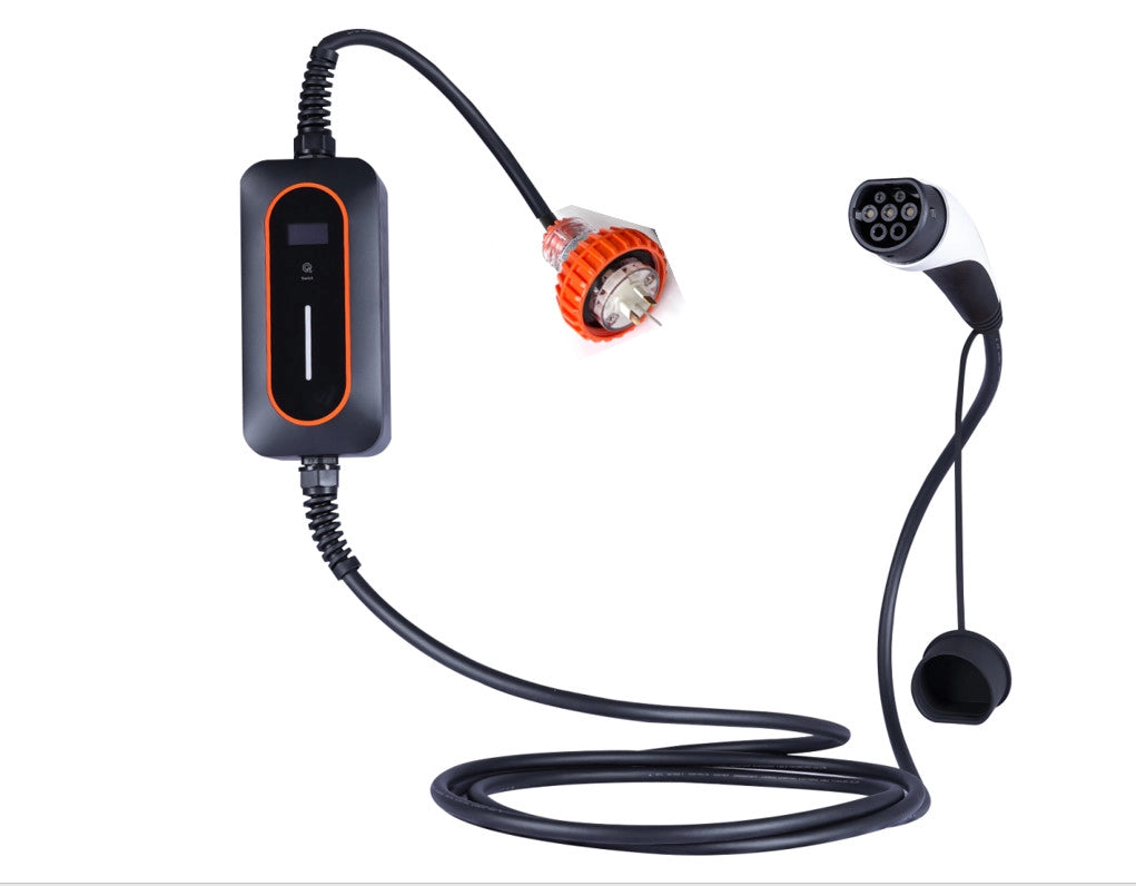 Портативное зарядное устройство для электромобиля с разъемом AU 10A 15A Тип 1 Тип 2 Зарядное устройство для электромобиля с ЖК-дисплеем