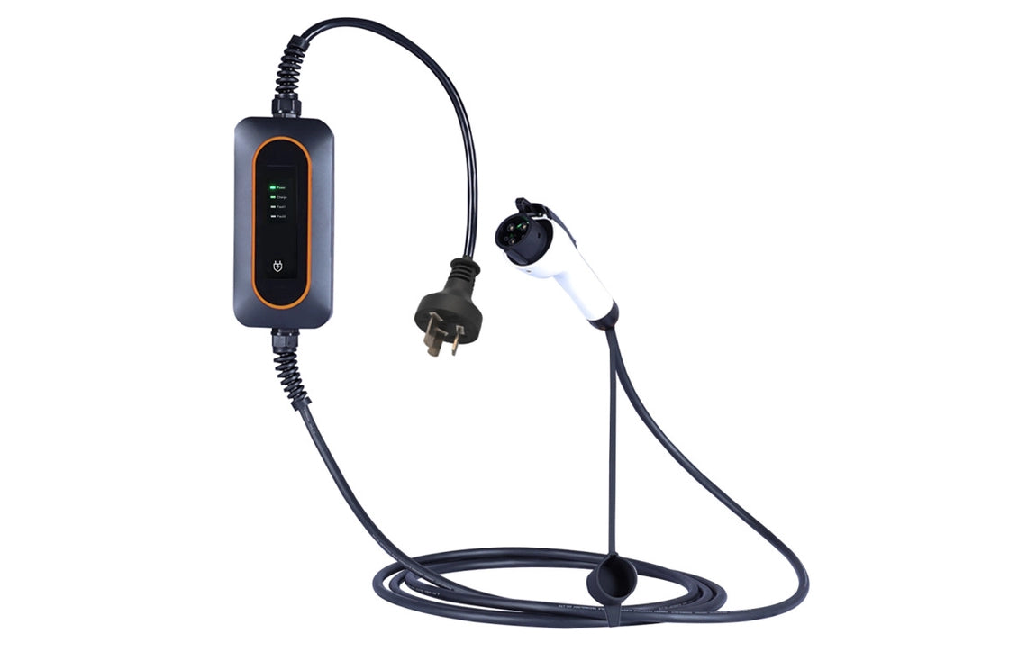 Портативное зарядное устройство для электромобиля с разъемом AU 10A 15A Тип 1 Тип 2 Зарядное устройство для электромобиля с ЖК-дисплеем