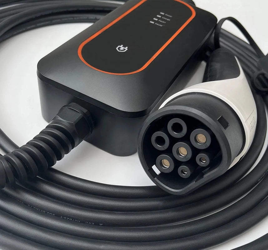 7 кВт Тип 2 зарядное устройство для электромобиля 32A портативное мобильное зарядное устройство для электромобиля IEC62196-2