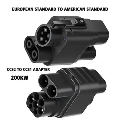 Адаптер постоянного тока CCS2 - CCS1 для электромобилей 250 А, быстрая зарядка, использование для порта зарядки постоянного тока CCS1, высокоскоростной зарядный преобразователь 300 В ~ 1000 В