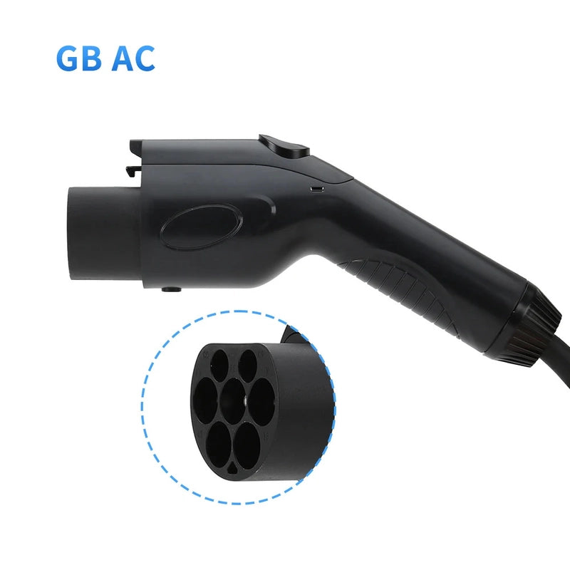 Адаптер EV GB/T Plug AC 16A/32A 7pins для аксессуаров для электромобилей GBT EV Charging Plug EVSE Charger Connector
