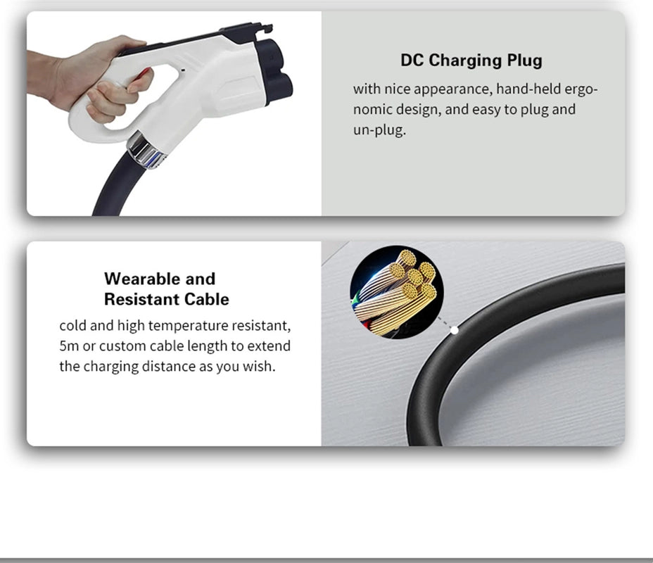 CCS2 Plug 80A 150A 200A 300A 1000V CCS кабель для быстрой зарядки электромобилей