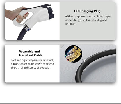 CCS2 Plug 80A 150A 200A 300A 1000V CCS кабель для быстрой зарядки электромобилей