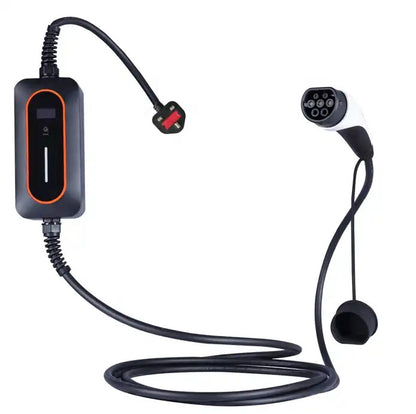 10A UK 3 PIN Plug To Type 1/ Type 2 EV Charging Station Wallbox Portable For EV / PHEV