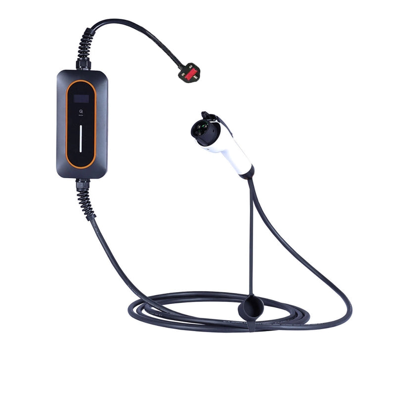 10A UK 3 PIN Plug To Type 1/ Type 2 EV Charging Station Wallbox Portable For EV / PHEV