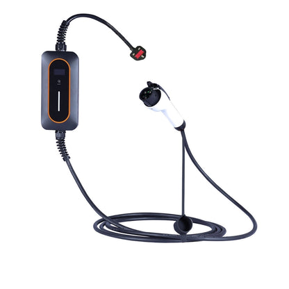 10A UK 3 PIN Plug To Type 1/ Type 2 EV Charging Station Wallbox Portable For EV / PHEV