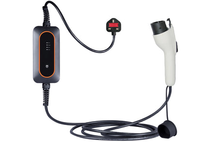 10A UK 3 PIN Plug To Type 1/ Type 2 EV Charging Station Wallbox Portable For EV / PHEV