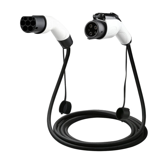 Кабель для зарядки электромобиля типа 2 в тип 1, режим 3, 1/3 фазы, 3,6 кВт/7,4 кВт/11 кВт/22 кВт