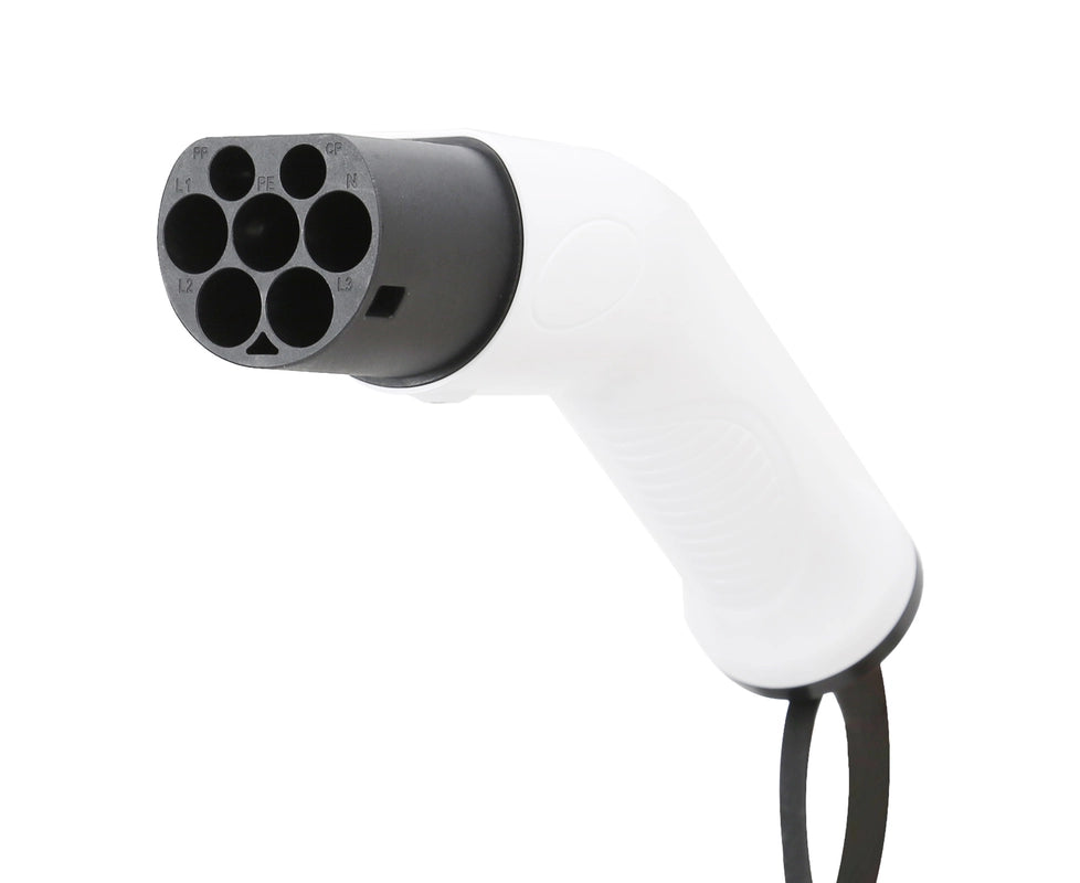 IEC62196-2 EV зарядное устройство разъем Type2 женский автомобильный с 5 м TPU кабель 16/32/63A 3.5KW/7KW 1/3 фазы для автомобильной зарядной станции