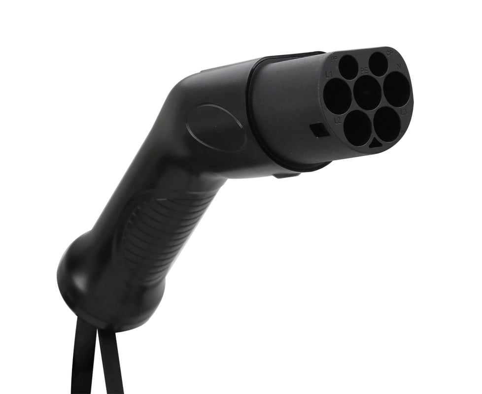 IEC62196-2 EV зарядное устройство разъем Type2 женский автомобильный с 5 м TPU кабель 16/32/63A 3.5KW/7KW 1/3 фазы для автомобильной зарядной станции