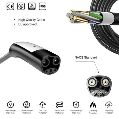 SAE J1772 EV Connector 16A 32A 40A 50A Type 1 EV Plug For US Standard Electric Vehicle Charging Station EV Cable Plug