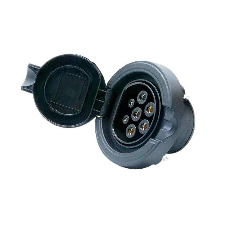 Гнездо типа 2 для электромобилей IEC 62196-2 Вход для зарядки электромобилей для зарядной станции электромобилей Зарядка электромобилей сторона Pile