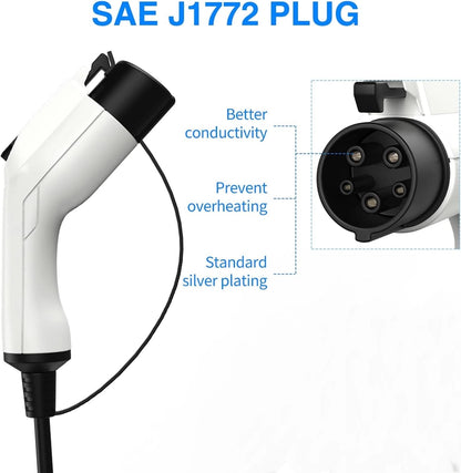 SAE J1772 EV Connector 16A 32A 40A 50A Type 1 EV Plug For US Standard Electric Vehicle Charging Station EV Cable Plug