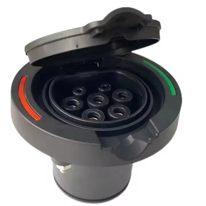 Гнездо для зарядки электромобиля IEC 62196-2 Тип 2, боковой вход транспортного средства/16/32 А 250 В, 1 фаза или 415 В 3 фазы, штекерное гнездо
