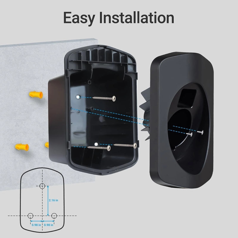 Держатель зарядного устройства для электромобиля SAE J1772, прочный материал, настенный разъем для электромобиля, органайзер для зарядного кабеля