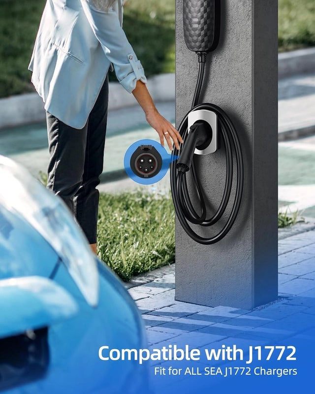 Держатель зарядного устройства для электромобиля SAE J1772, прочный материал, настенный разъем для электромобиля, органайзер для зарядного кабеля