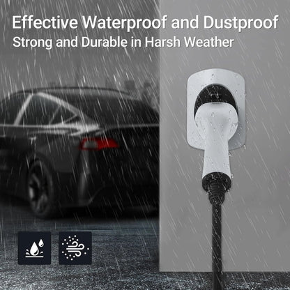 Type 2 Charging Cable Holder Heavy Duty Material Electric Car Wall Mount Connector Charging Cable Holder Organizer