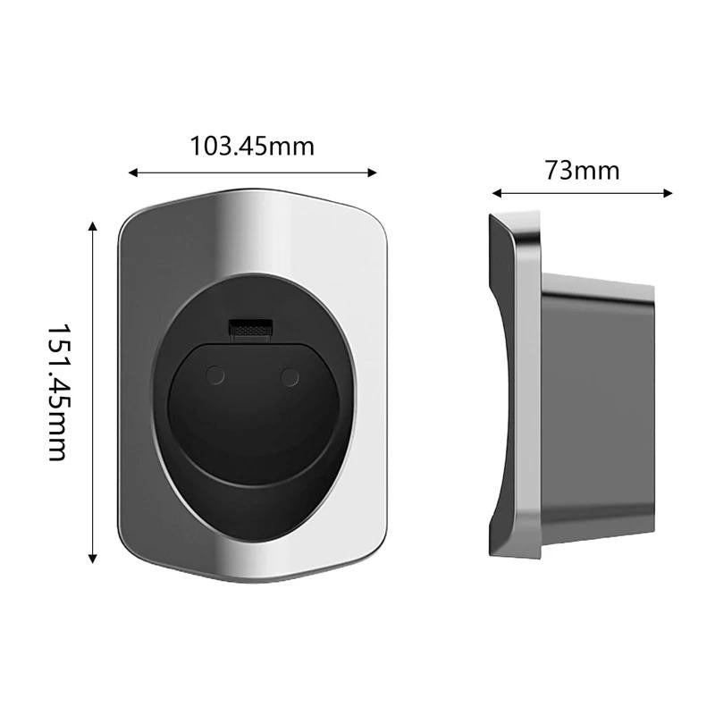 IEC62196-2 Type 2 EV Plug Holder Charging Cable Organizer Wall Mount Connector